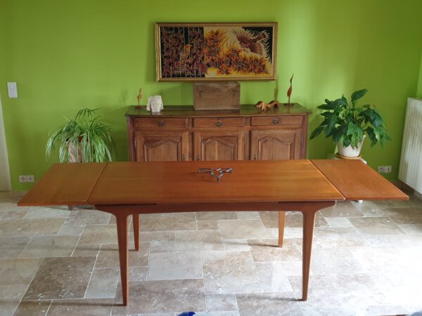 Table teck design scandinave Mid-Century – Image 5
