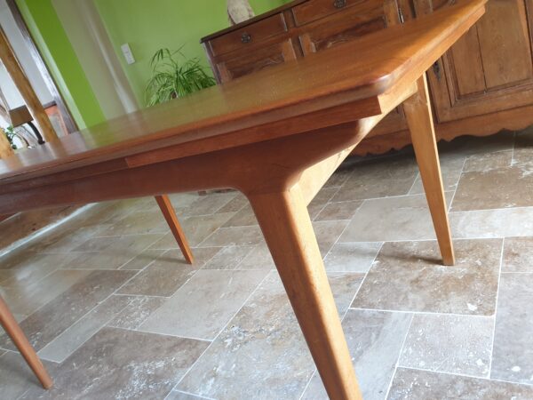 Table teck design scandinave Mid-Century – Image 7