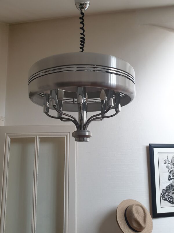 Lustre 70's "Space Age" design italien à 10 feux – Image 5