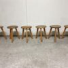Tabouret tripode en bois Mid-century Le Corbusier – Image 7