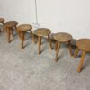 Tabouret tripode en bois Mid-century Le Corbusier – Image 8