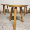 Tabouret tripode en bois Mid-century Le Corbusier – Image 10