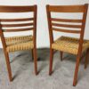 Chaises Audoux Minnet en chêne et corde 1950 set de 2 – Image 4