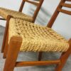 Chaises Audoux Minnet en chêne et corde 1950 set de 2 – Image 6