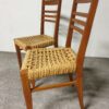 Chaises Audoux Minnet en chêne et corde 1950 set de 2 – Image 8