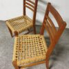 Chaises Audoux Minnet en chêne et corde 1950 set de 2 – Image 9