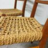 Chaises Audoux Minnet en chêne et corde 1950 set de 2 – Image 10