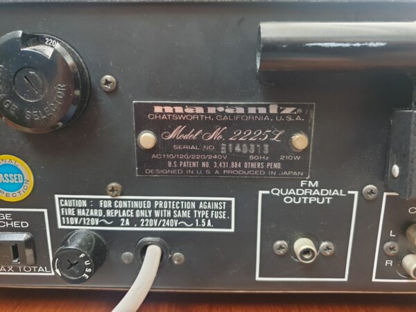 Ampli HiFi Vintage Marantz 2225L des Années 70 – Image 8