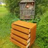 Commode teck vintage Mid-century – Image 5