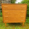Commode teck vintage Mid-century – Image 2