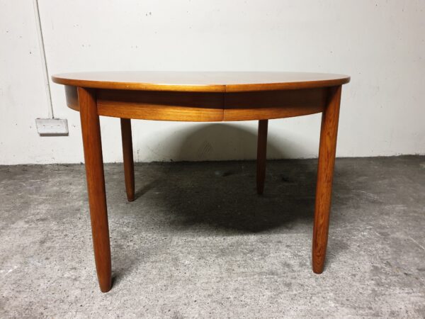 Table scandinave teck blond 70's – Image 2