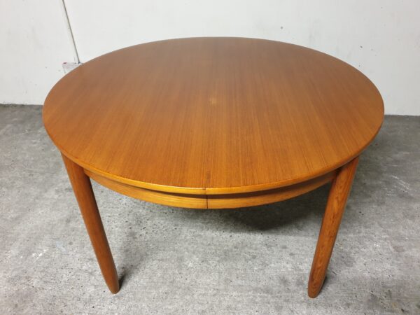 Table scandinave teck blond 70's
