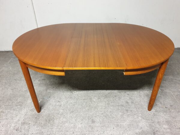 Table scandinave teck blond 70's – Image 5