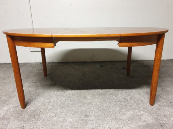 Table scandinave teck blond 70's – Image 6