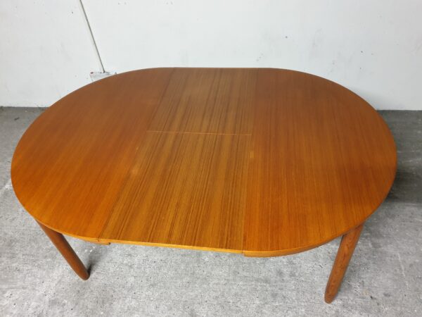 Table scandinave teck blond 70's – Image 7
