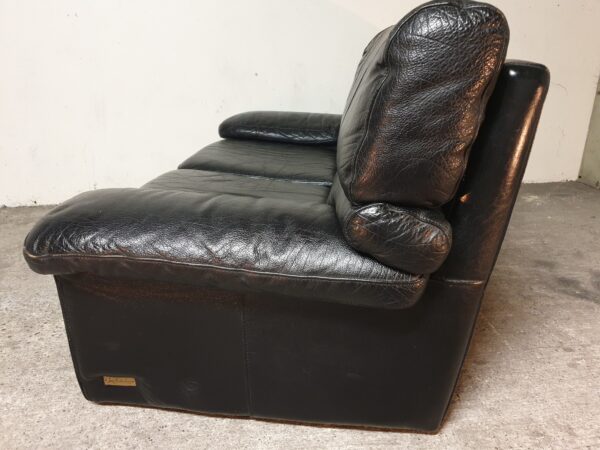 Canapé cuir Jean-Charles Liviani 70's – Image 6