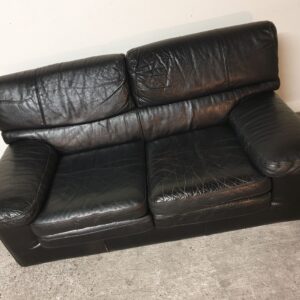 Canapé cuir Jean-Charles Liviani 70's