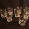 Suite de 8 verres cristal Daum France