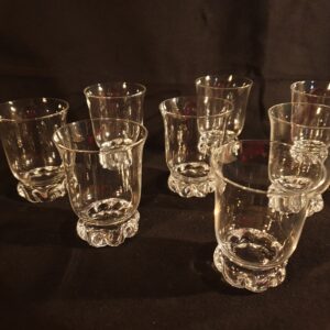 Suite de 8 verres cristal Daum France