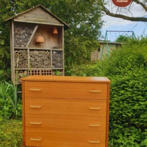 Commode teck vintage Mid-century