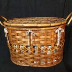 Panier à pique nique en rotin 60's – Image 2