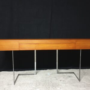 Coiffeuse teck design Roche Bobois mid-century
