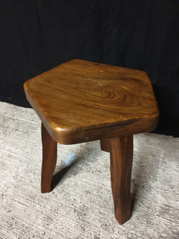 Tabouret orme design scandinave Olavi Hanninen mid-century – Image 3
