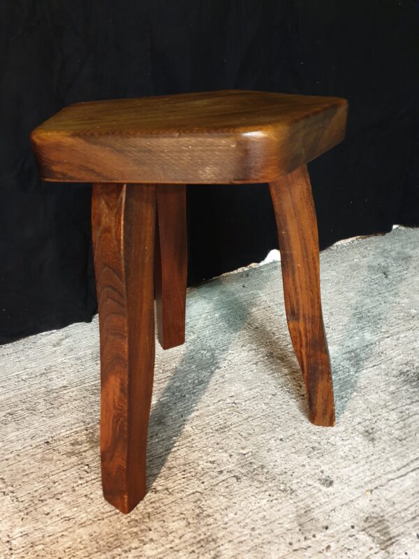 Tabouret orme design scandinave Olavi Hanninen mid-century – Image 4