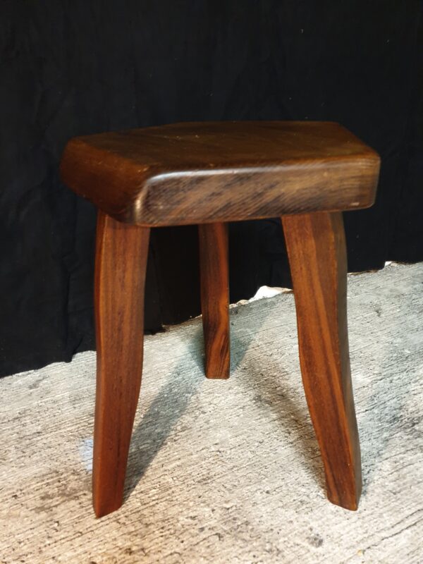 Tabouret orme design scandinave Olavi Hanninen mid-century – Image 5