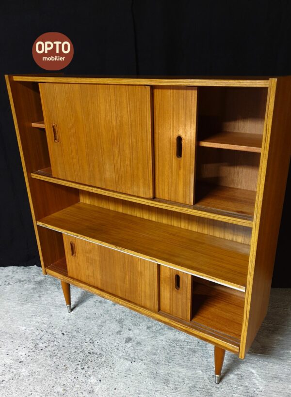 Enfilade bibliothèque scandinave teck 60's