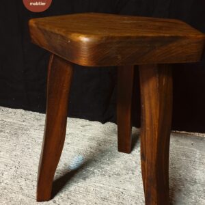 Tabouret orme design scandinave Olavi Hanninen mid-century