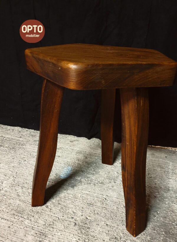 Tabouret orme design scandinave Olavi Hanninen mid-century